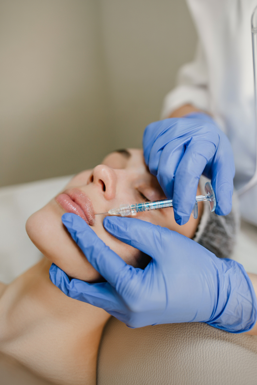 Illustration of facial anatomy highlighting muscle relaxation and balance achieved with BOTOX